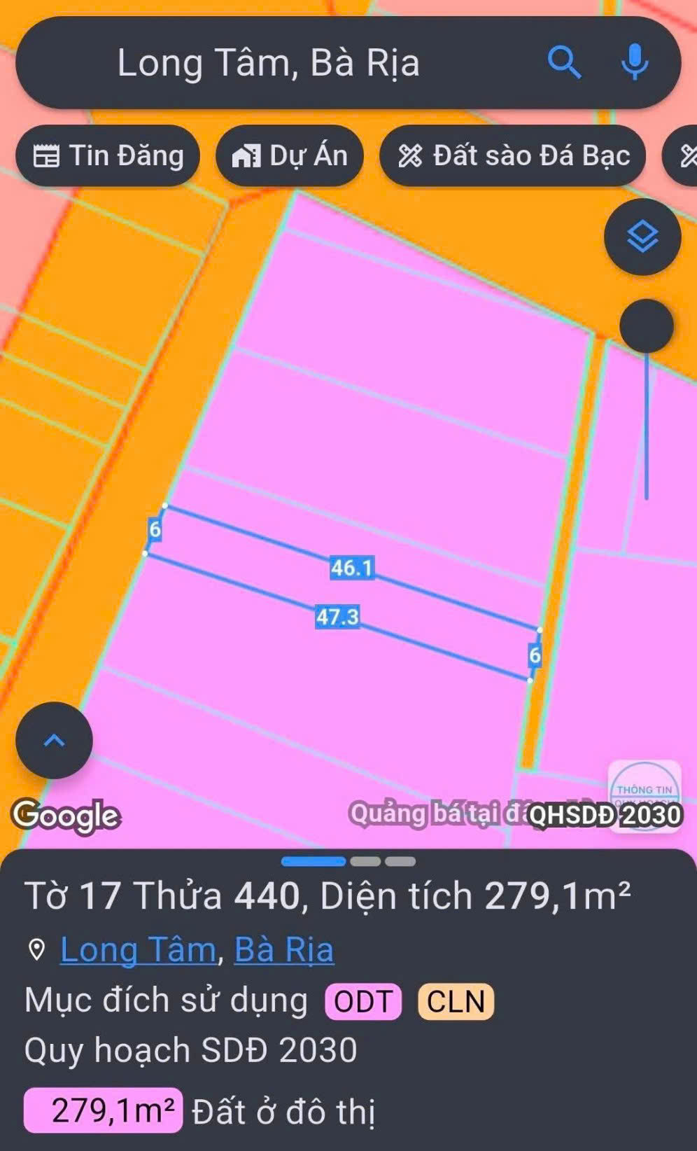 LÔ ĐẤT BIỆT THỰ MẶT TIỀN NGUYỄN MINH KHANH – LONG TÂM- TP. BÀ RỊA.